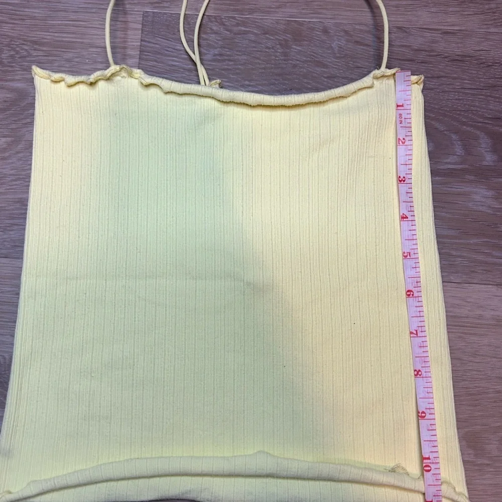 Free People Light Yellow Camisole Top
